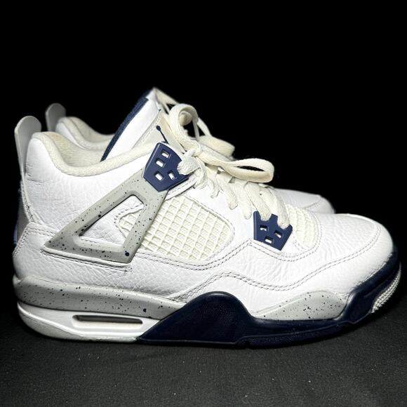Size 4.5 - Nike Air Jordan 4 Retro GS Midnight Navy 2022 Shoes